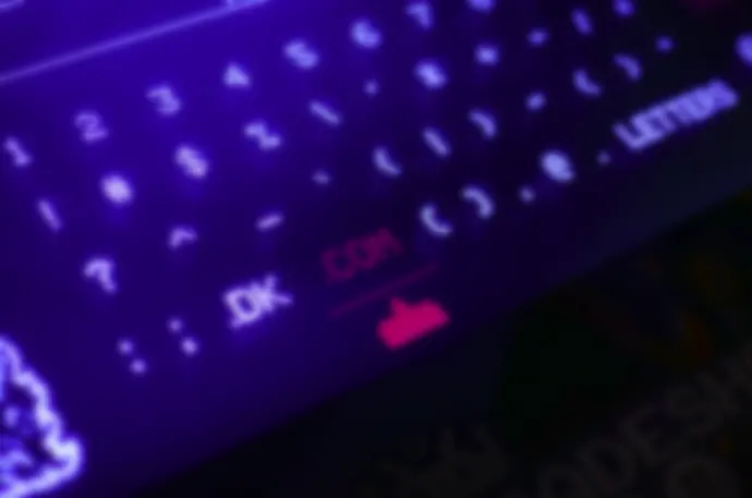 black and blue computer keyboard